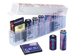 Batterij / Geheugenkaart Box kunststof Ansmann
